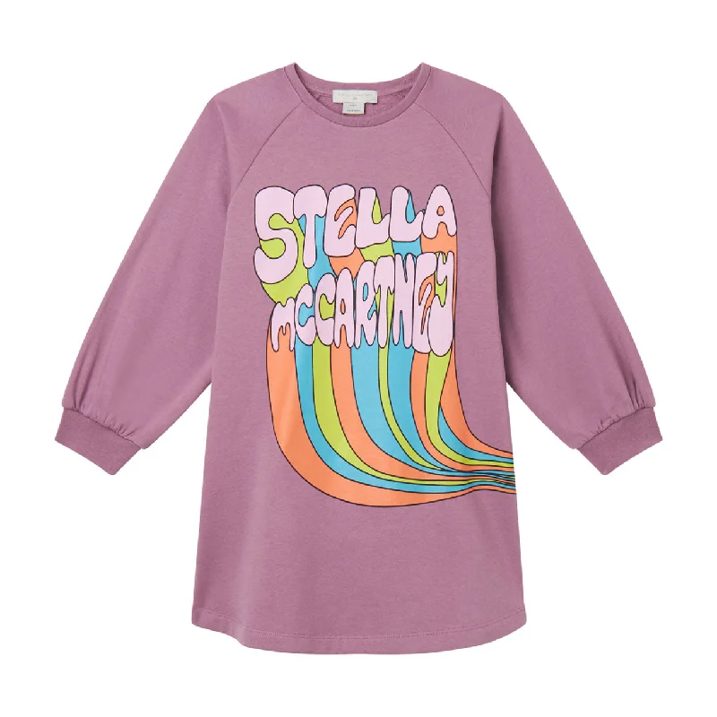 Stella McCartney  Pink Cosmic Rainbow Fleece Dress