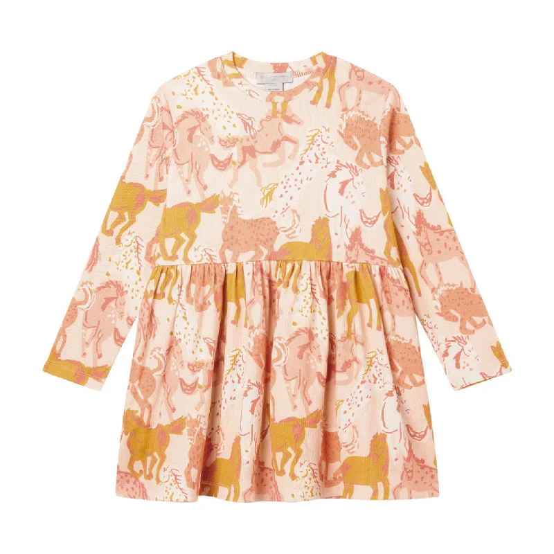 Stella McCartney  Pink LS Prairie Horses Dress