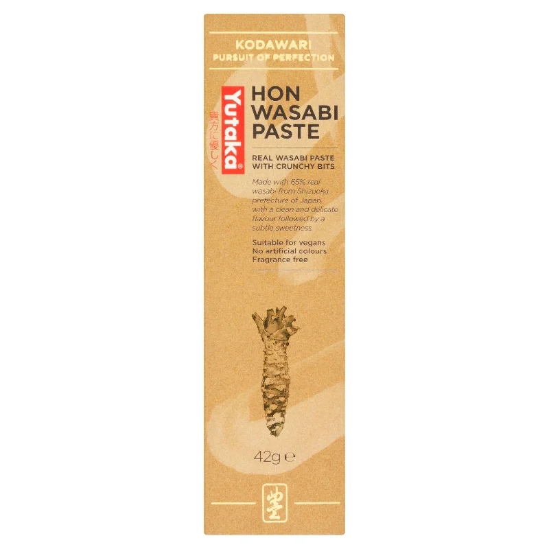 Yutaka Hon Wasabi Paste Real Wasabi Paste with Crunchy Bits 42g