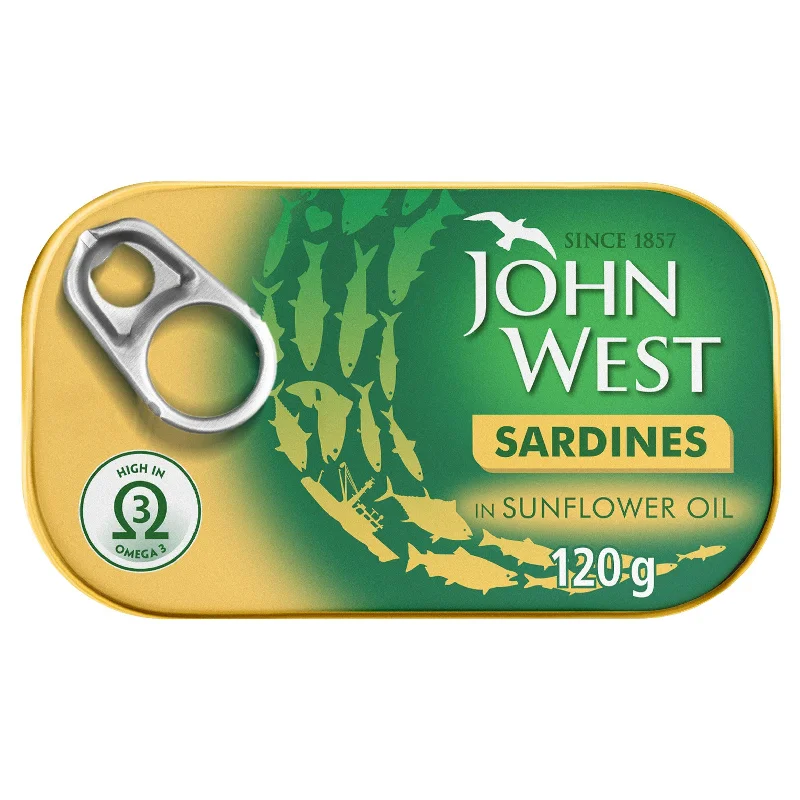 John West Sardines in Sunflower Oil 120g (90g*)