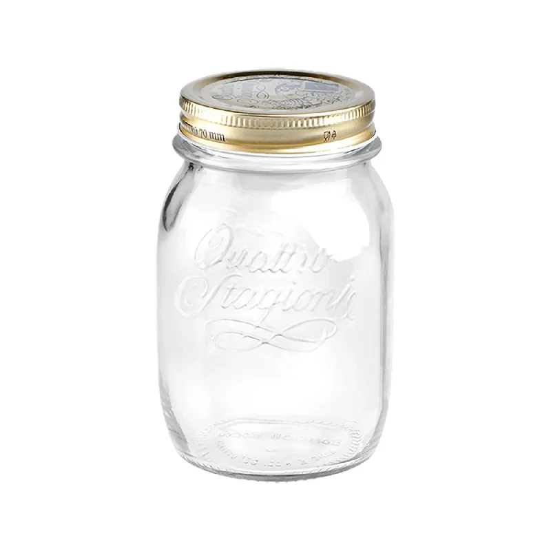 500ml Quattro Stagioni Glass Storage Jar - By Bormioli Rocco