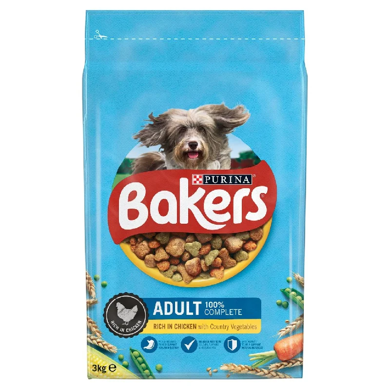 - Dog food recommendations for multi-dog householdsBakers Adult Dog Food Chicken & Vegetables 3kg