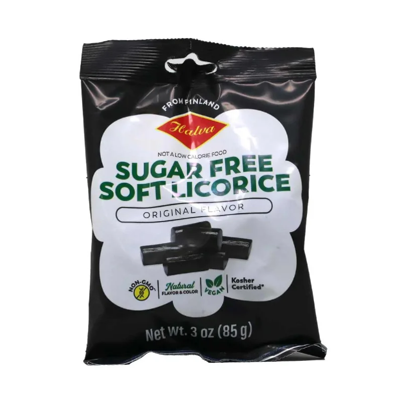 Halva Black Sugar Free Soft Licorice (3 oz) #10086098