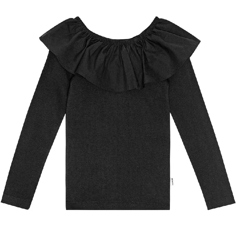 Molo Black Renate Long Sleeve T-Shirt