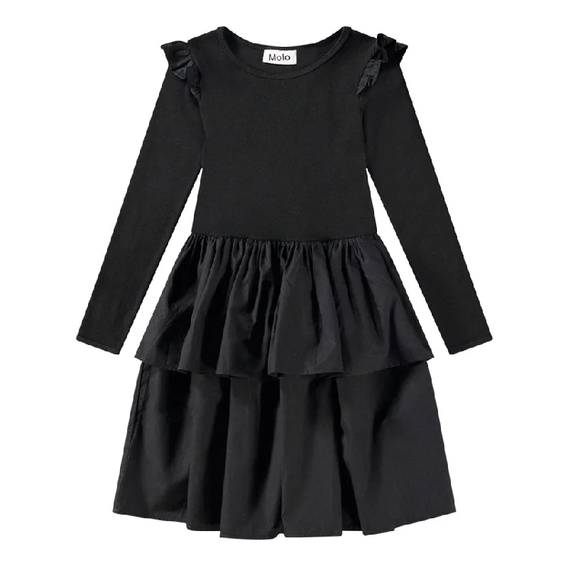 Molo Black Cathi LS Dress