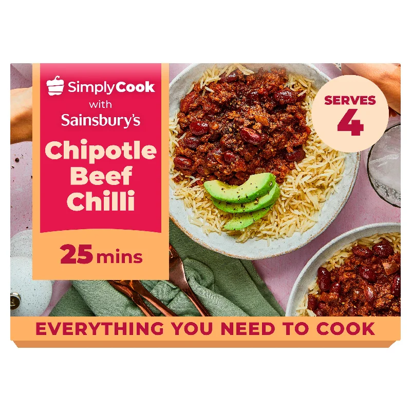 Sainsbury's Simply Cook Chipotle Beef Chilli Meal Kit