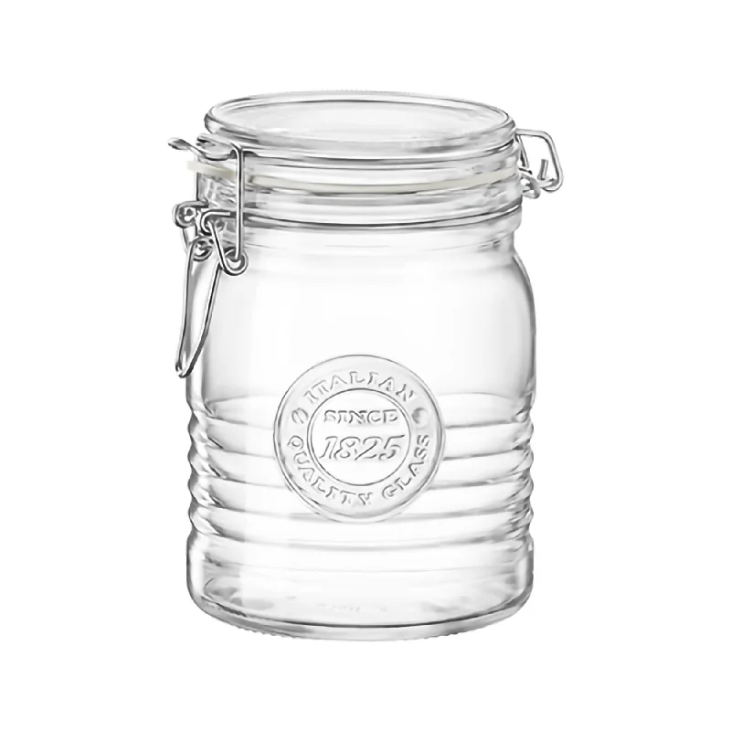 750ml Air tight Officina 1825 Glass Storage Jar - By Bormioli Rocco