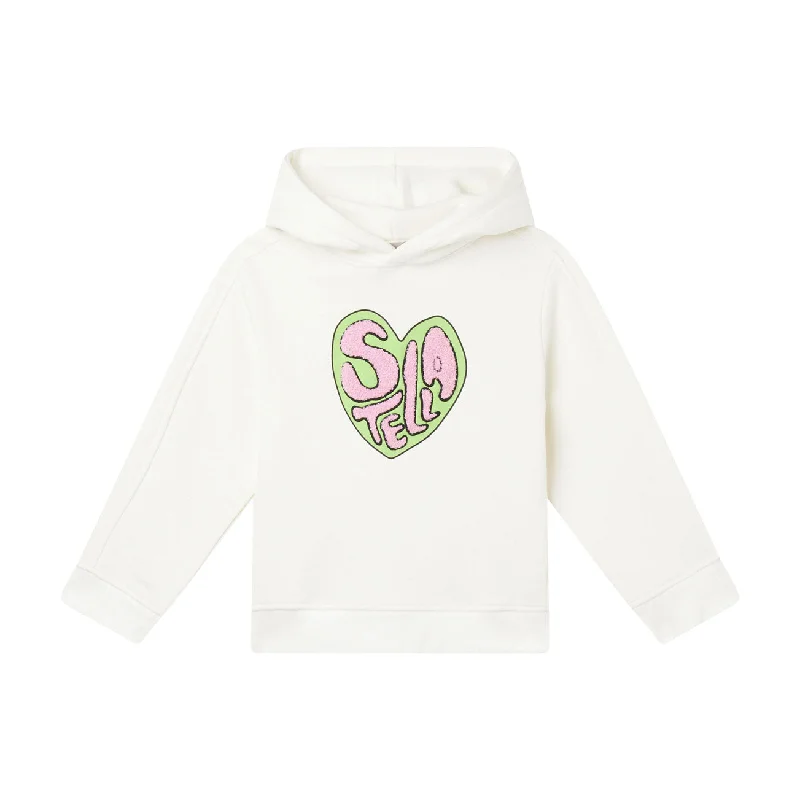 Stella McCartney  White Terry Heart Hoodie