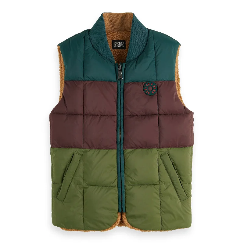 Scotch Shrunk Sand Reversible Padded Body Warmer