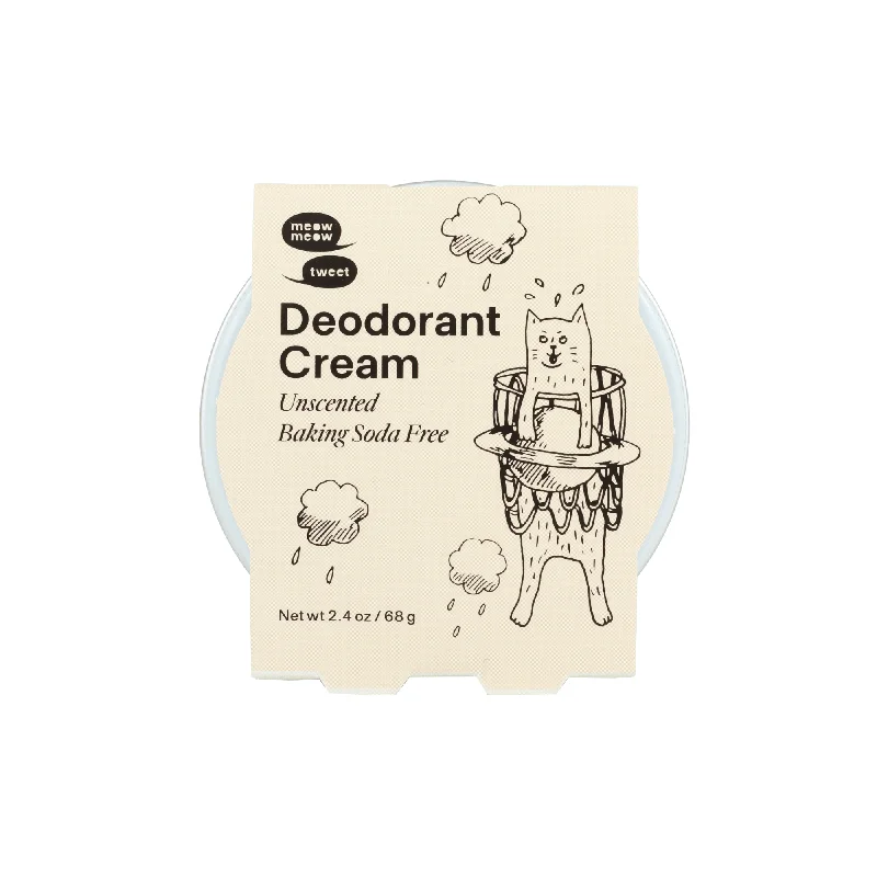 Meow Meow Tweet Unscented Baking Soda Free Deo Cream (2.4 oz) #10085957