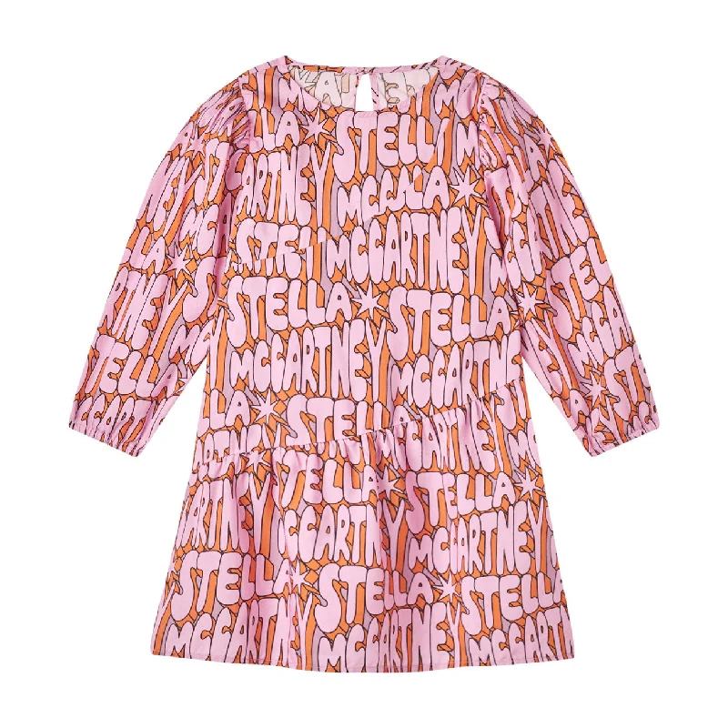 Stella McCartney  Pink Lettering Cosmo Stella Dress