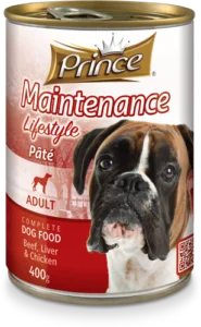 - Dog food improves immunityPrince Lifestyle Pate Beef, 400g