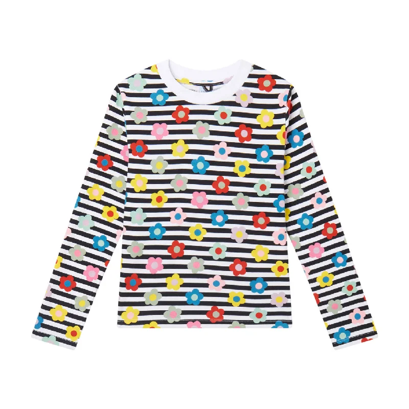 Stella McCartney  Multi Flower Stripe Tee