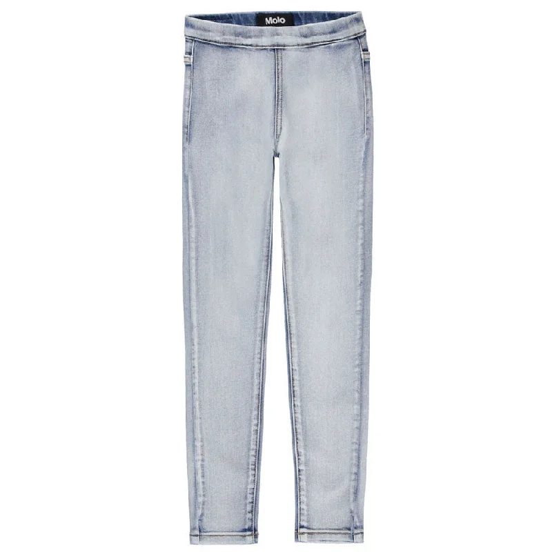 Molo Light Washed Blue April Woven Pants