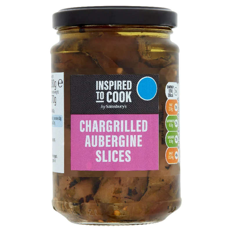 Sainsbury's Chargrilled Aubergine Slices, Inspired to Cook 280g (170g*)