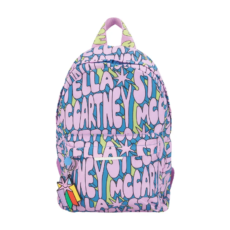 Stella McCartney  Pink Multi Cosmic Lettering Backpack