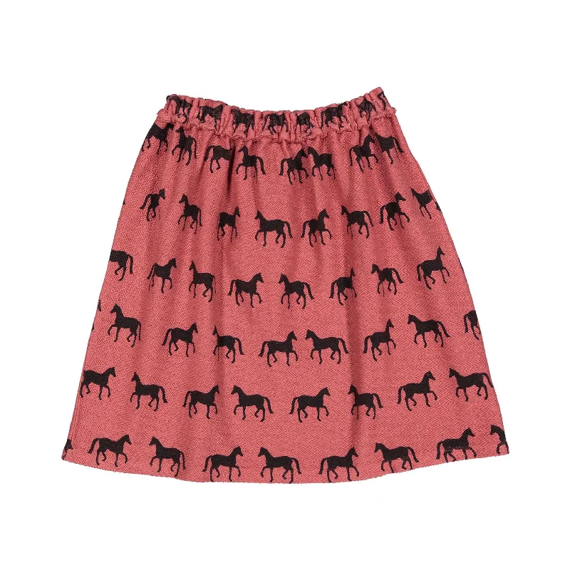 Piupiuchick Old Pink w/ Black Horses Skirt