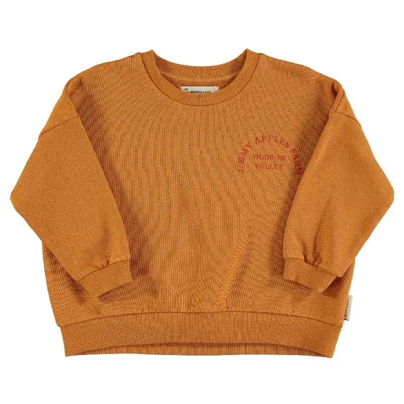 Piupiuchick Camel w/ Jimmy Apples Farm Print Sweatshirt