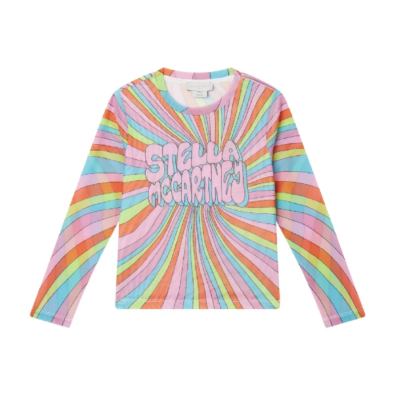 Stella McCartney  Multi Rainbow Tulle Tee