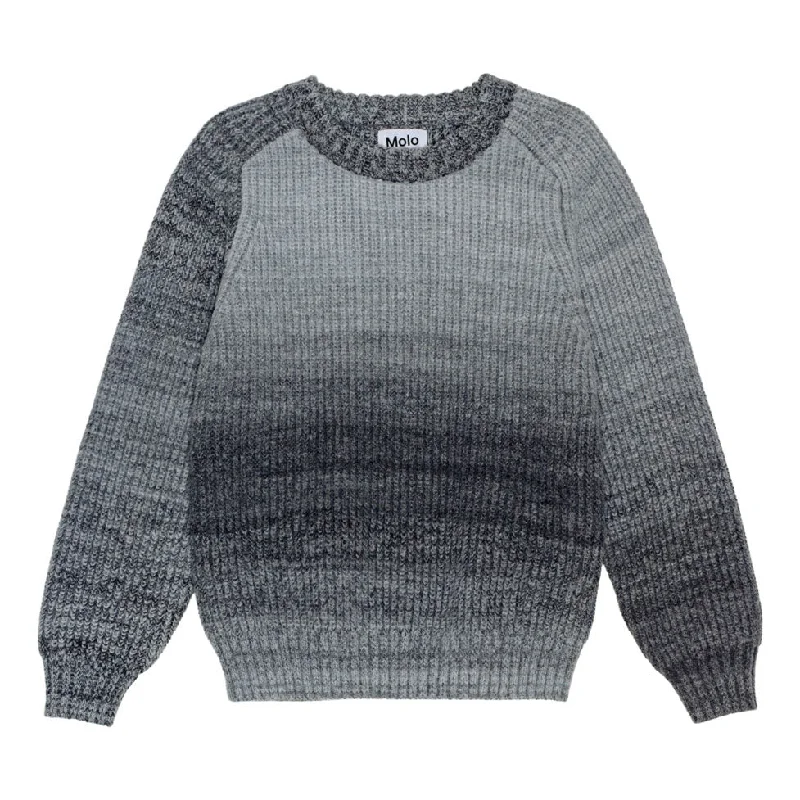 Molo Space Dye Grey Bosse Sweater