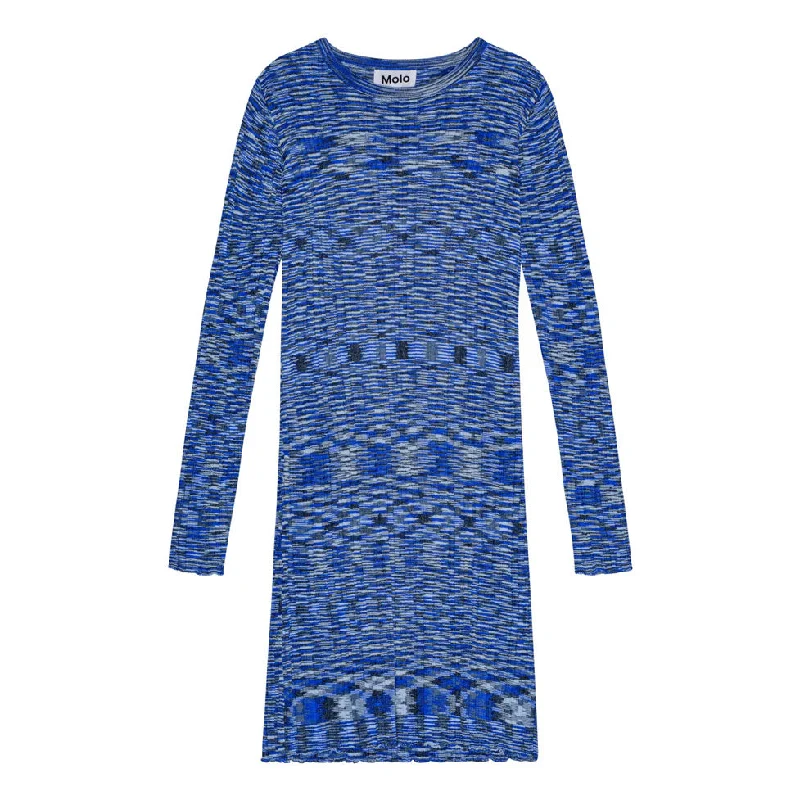 Molo Blue Moulin Camille LS Dress