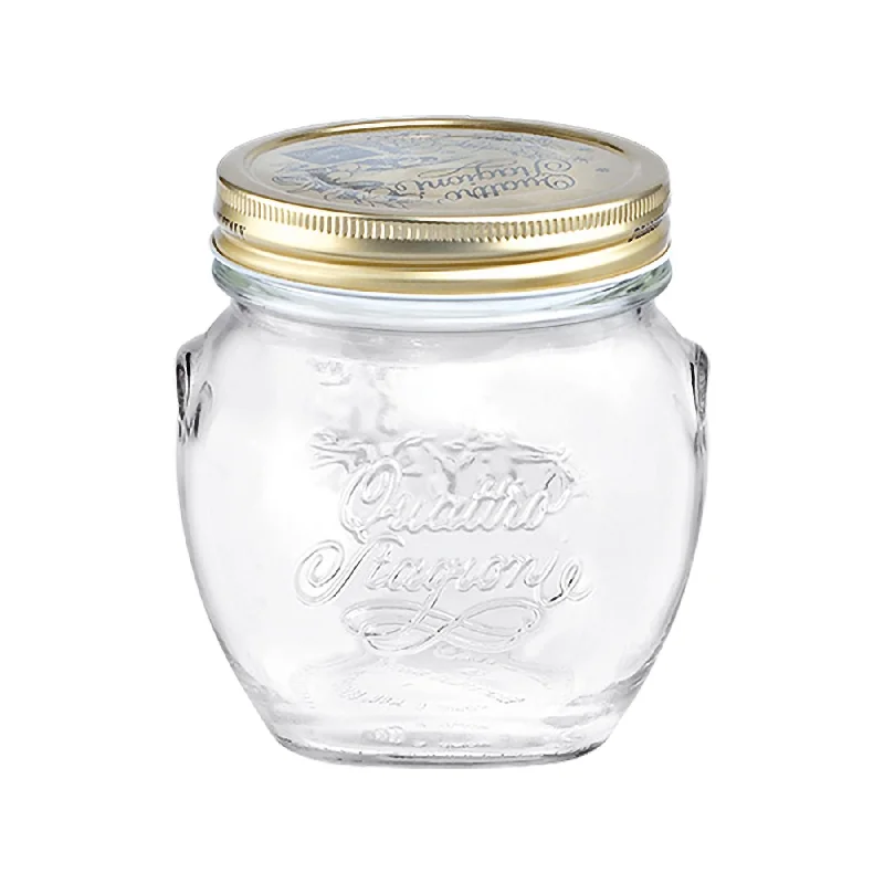 500ml Quattro Stagioni Amphora Glass Storage Jar - By Bormioli Rocco