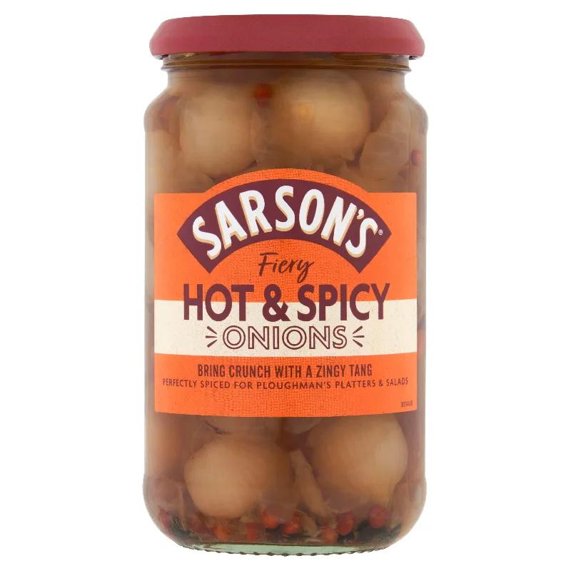 Sarson's Hot & Spicy Onions 460g