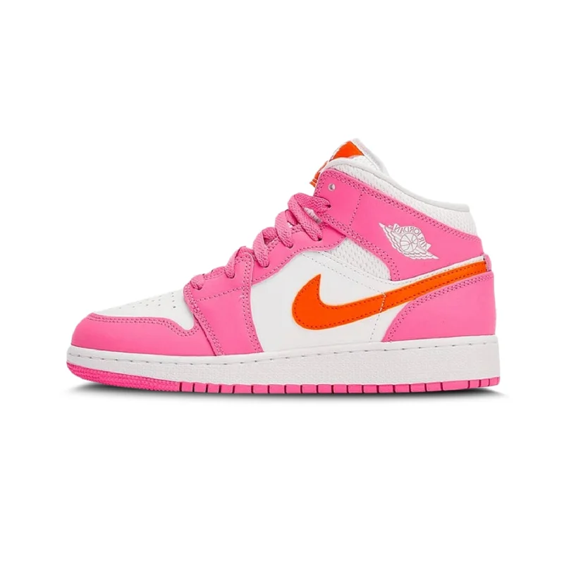 Jordan 1 Mid Pinksicle Safety Orange (GS)