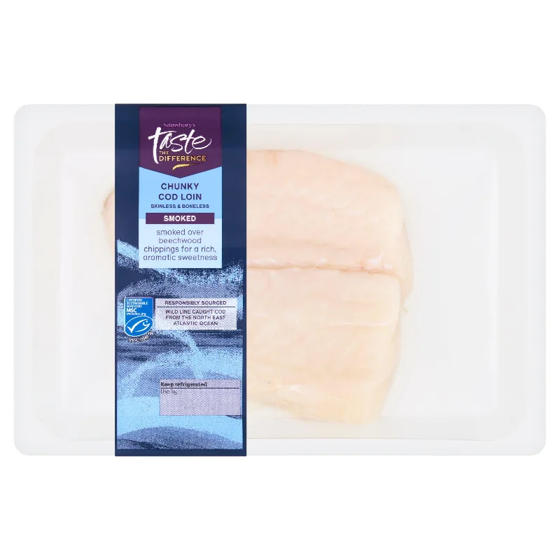 Sainsbury's MSC Smoked Cod Loins, Taste the Difference 230g