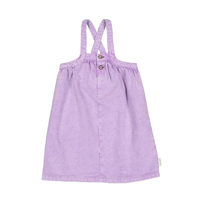 Piupiuchick Lilac Straps Knee Length Dress