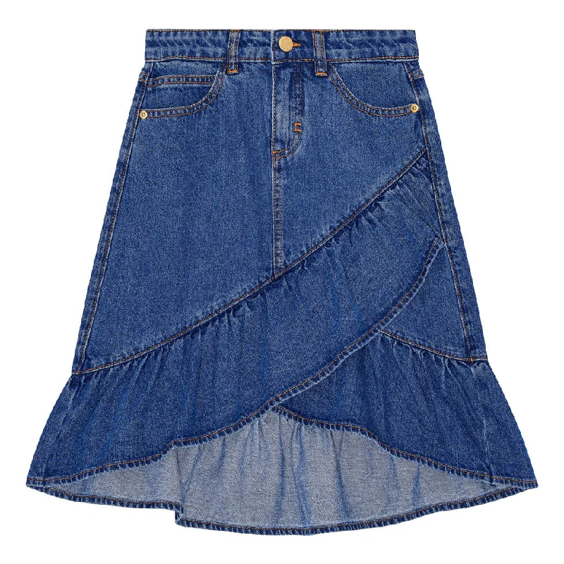 Molo Mid Blue Denim Belinda Skirt