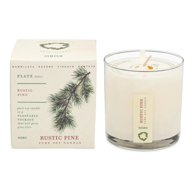 KOBO Rustic Pine Plant the Box Candle (9 oz) #10085659