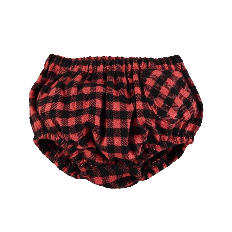 Piupiuchick Red and Black Vichy Baby Shorties