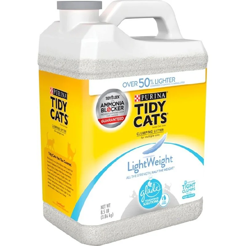 Tidy Cats Clear Springs Scent LightWeight Glade Tough Odor Solutions Clumping Cat Litter (8.5-lb)