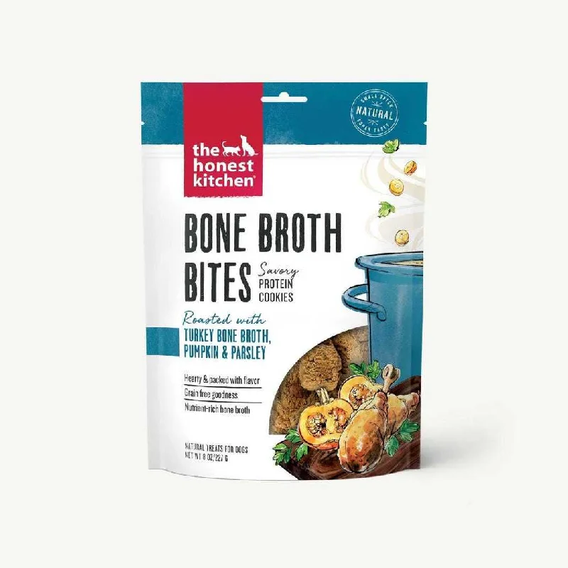 The Honest Kitchen Dog Bone Broth Bites Turkey 8oz