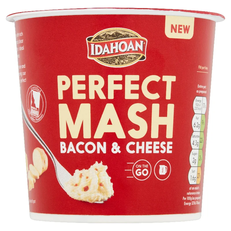 Idahoan Perfect Mash Bacon & Cheese Snack Pot 55g