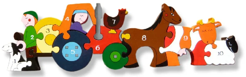 Alphabet Jigsaws Wooden Farm