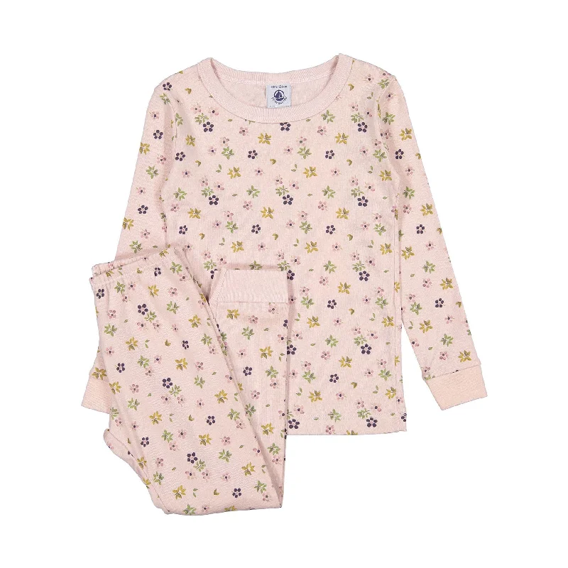 Petit Bateau Pink Floral Pajamas