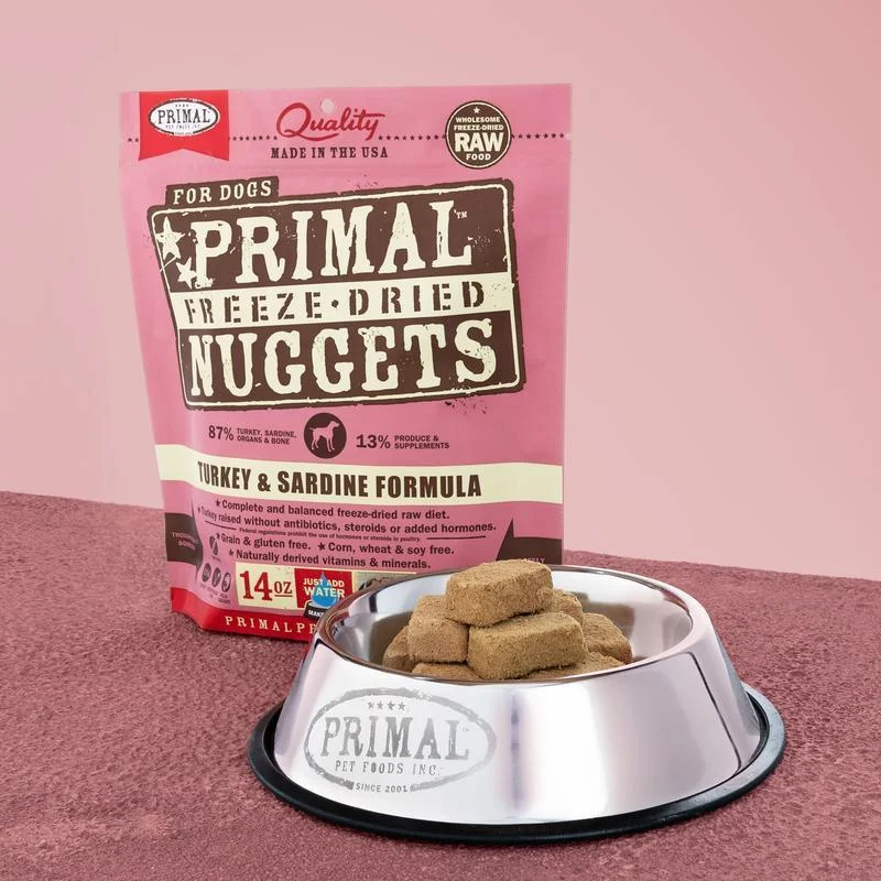 Primal Dog Raw Freeze Dried Turkey & Sardine