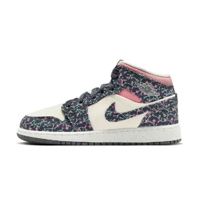 Jordan 1 Mid Floral Canvas