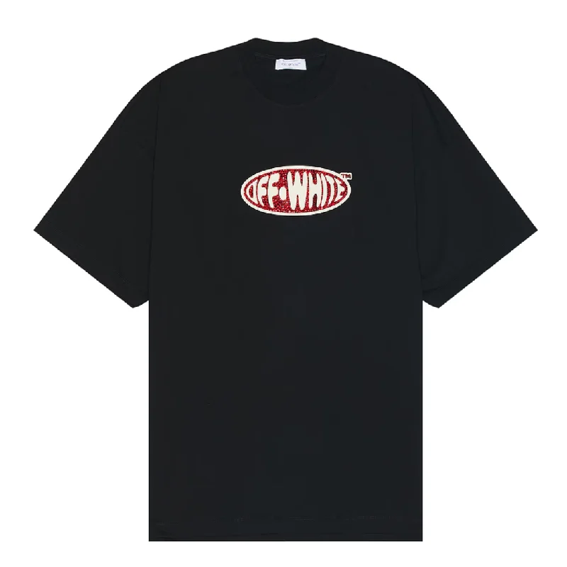 OFF-WHITE Crystal Round Logo Over T-Shirt