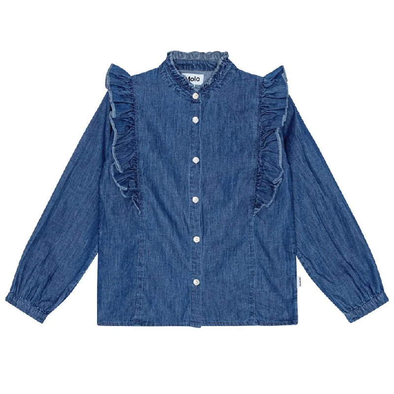 Molo Mid Blue Wash Raphaella LS Shirt