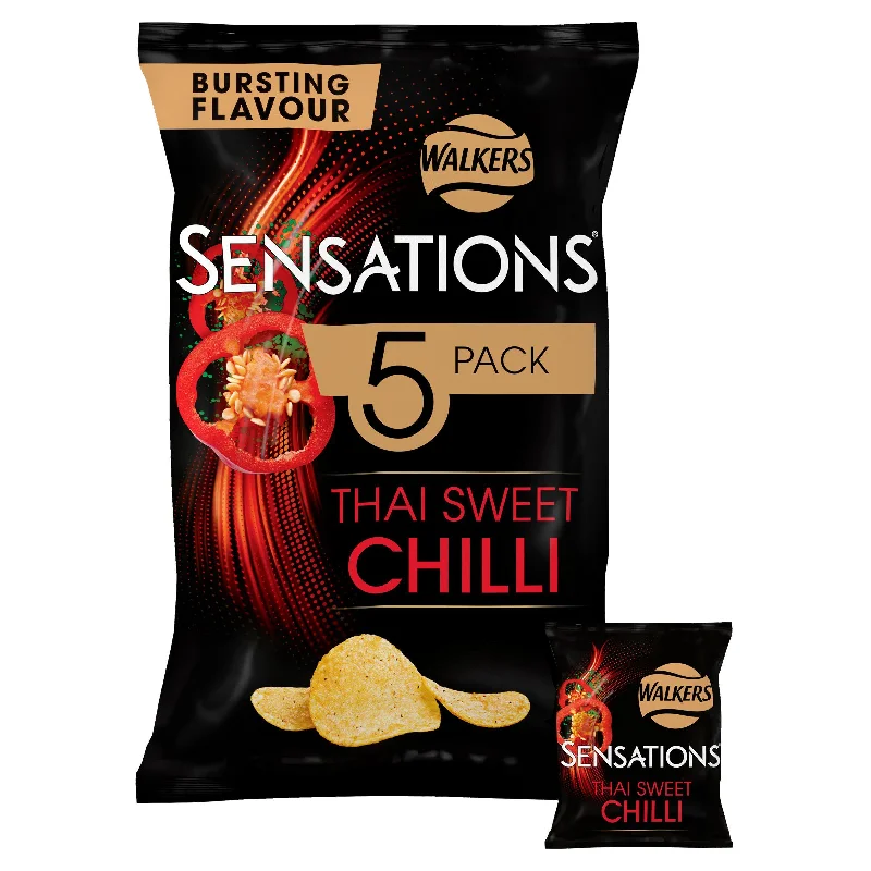 Walkers Sensations Thai Sweet Chilli Multipack Crisps 5x25g