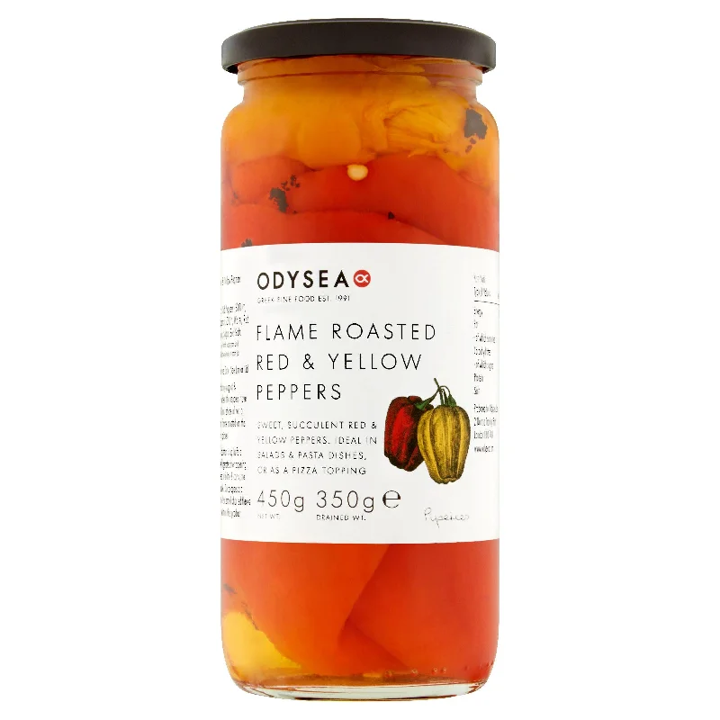 Odysea Roasted Red & Yellow Peppers 450g (350g*)