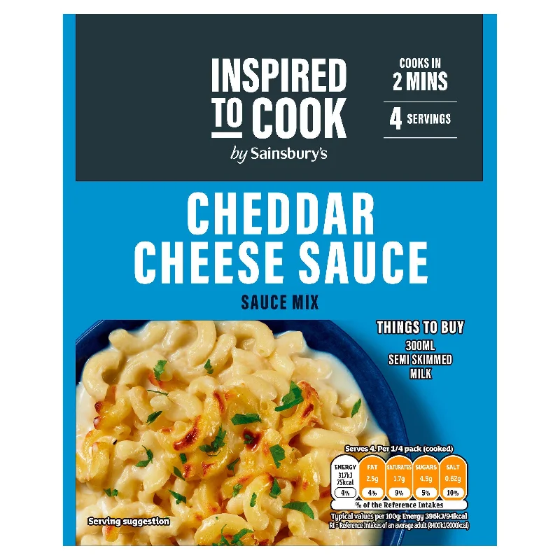 Sainsbury's Cheddar Cheese Sauce Mix, Inspired to Cook 40g