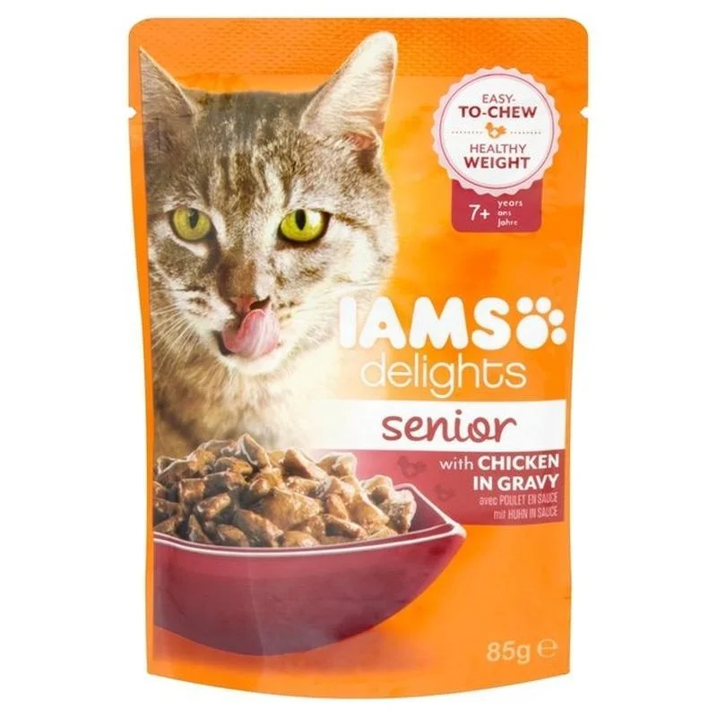 Cat FoodIams Delights Senior Chicken - Pouch 85g